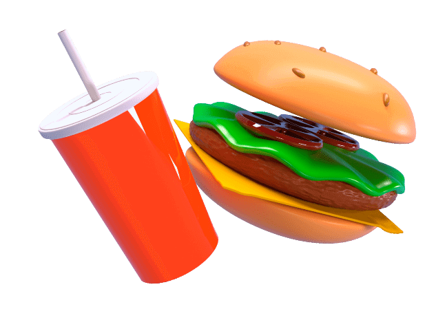 Burger image 3D